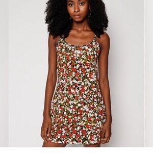NIKE Sportswear Cami Floral Tank Dress Size 1X 90s Y2K style Athletic